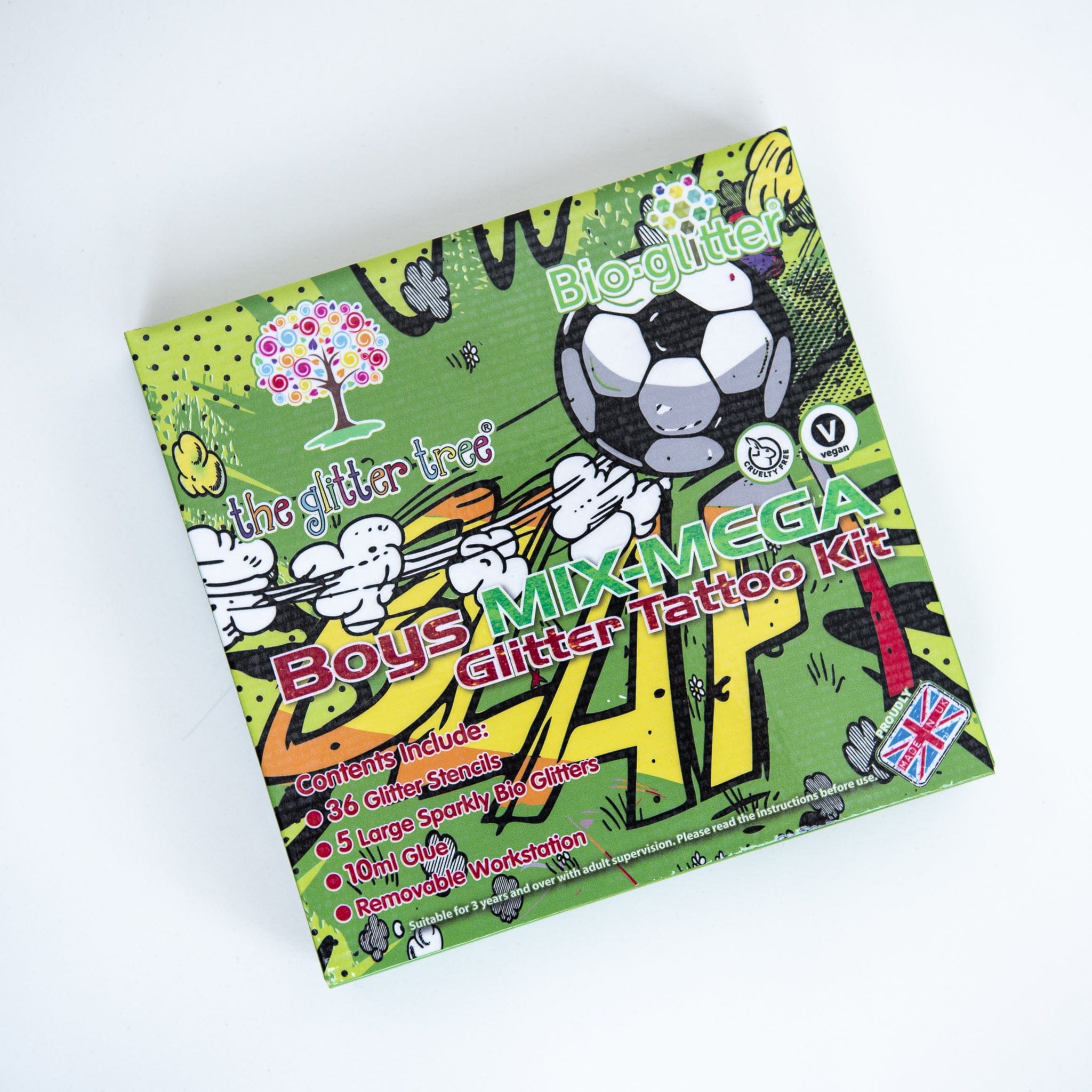 Boys Glitter Tattoo Kit - Mix Mega Party Pack