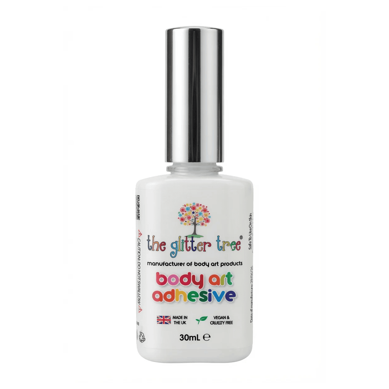 A 30mL bottle of The Glitter Tree body art adhesive