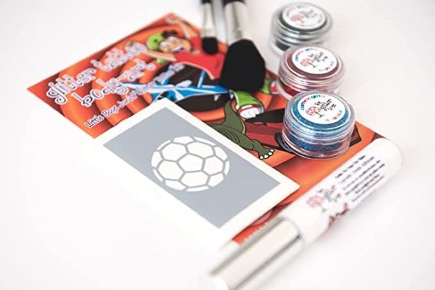 Junior Boys mini glitter tattoo kit.