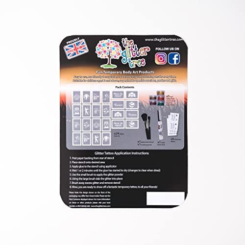 Halloween themed party - glitter tattoo kit