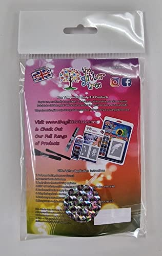 Pack of 16 x 2.5g pure cosmetic glitters in fun star shaped pots.