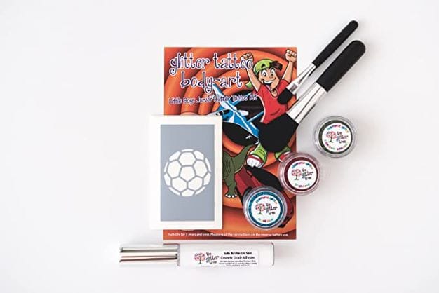 Junior Boys mini glitter tattoo kit.