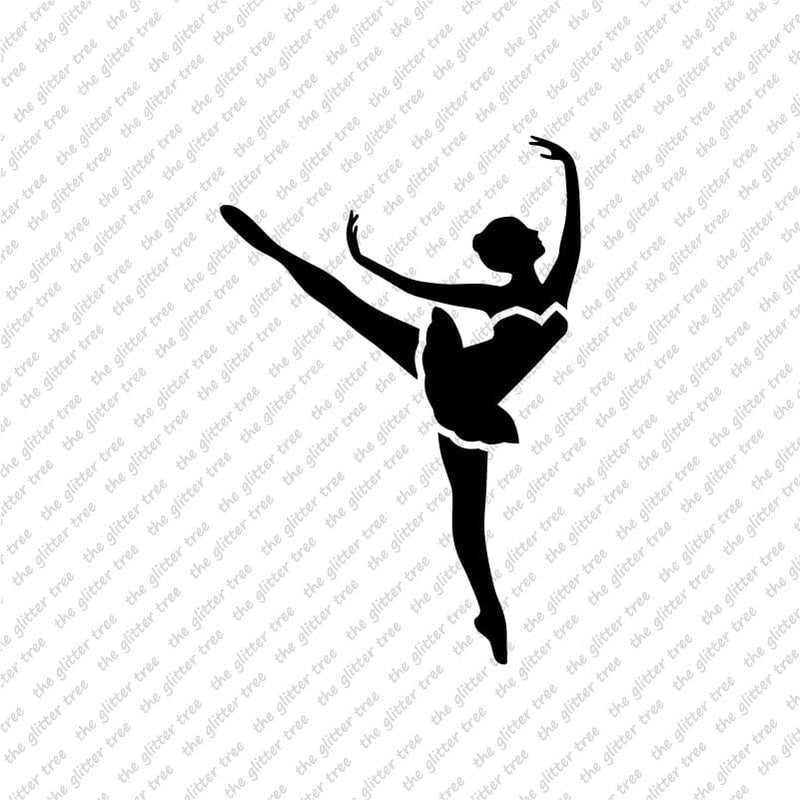 Arabesque Ballet Dancer Stencil