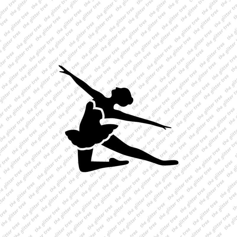 Leap Ballet Dancer Stencil