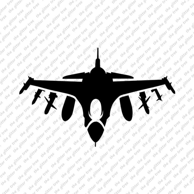 Fighter Plane Stencil