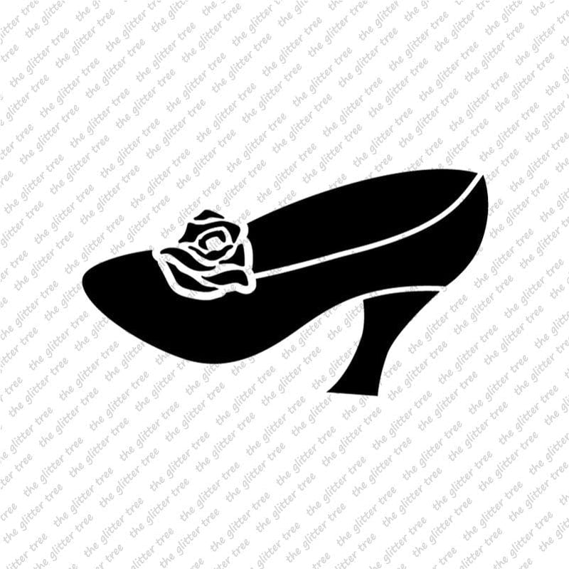 Glass Slipper Stencil