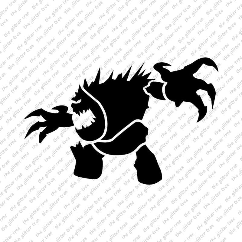 Ice Monster Stencil