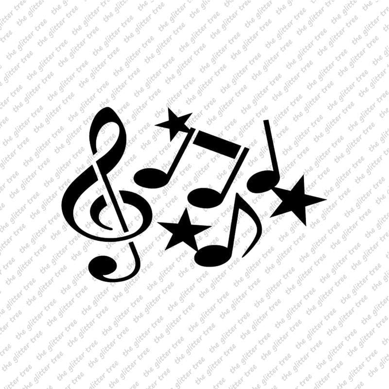 Musical Notes Stencil