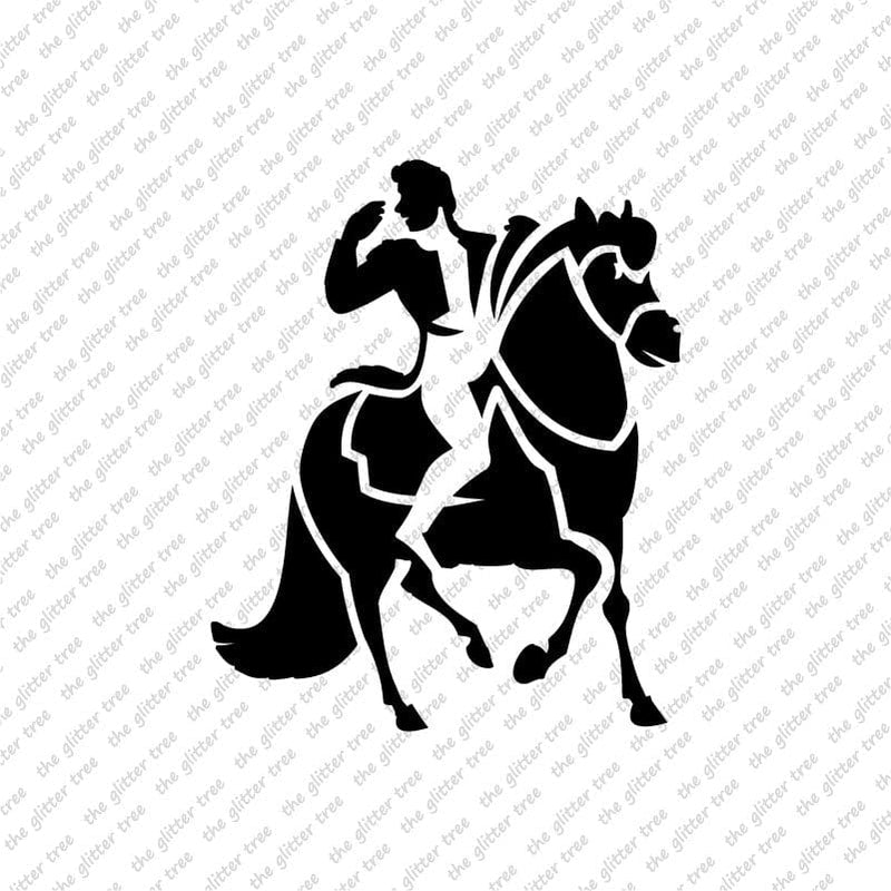 Prince On Horse Stencil