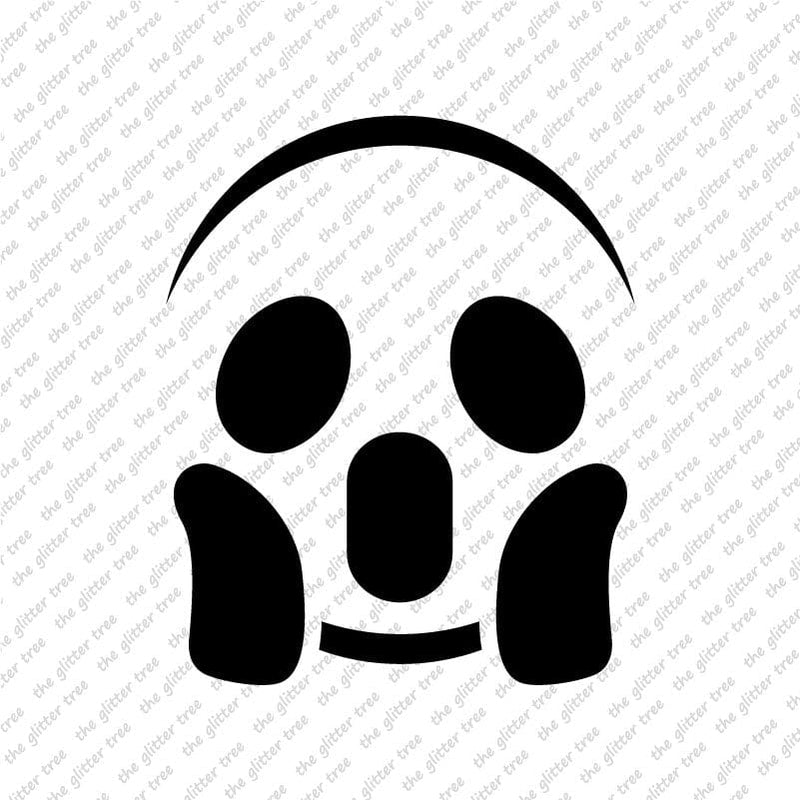 Screaming Face Stencil