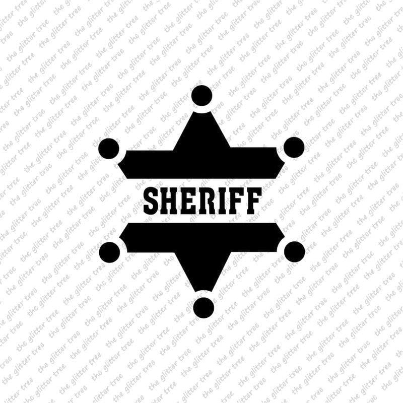 Sheriff Badge Stencil