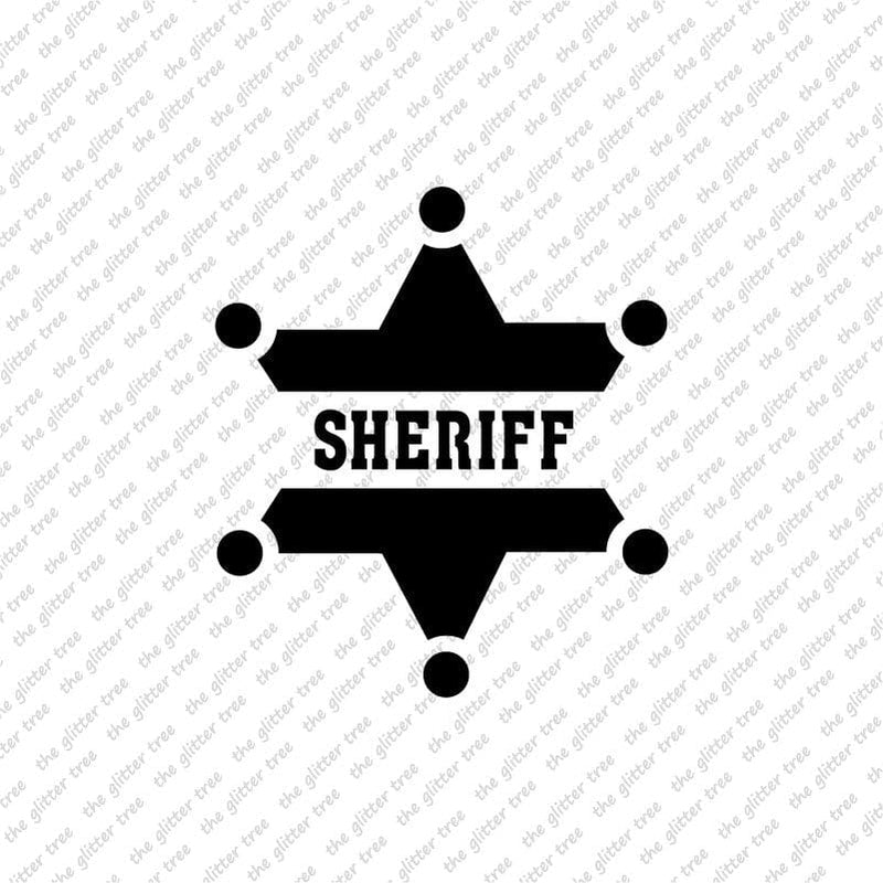 Sheriff Badge Stencil