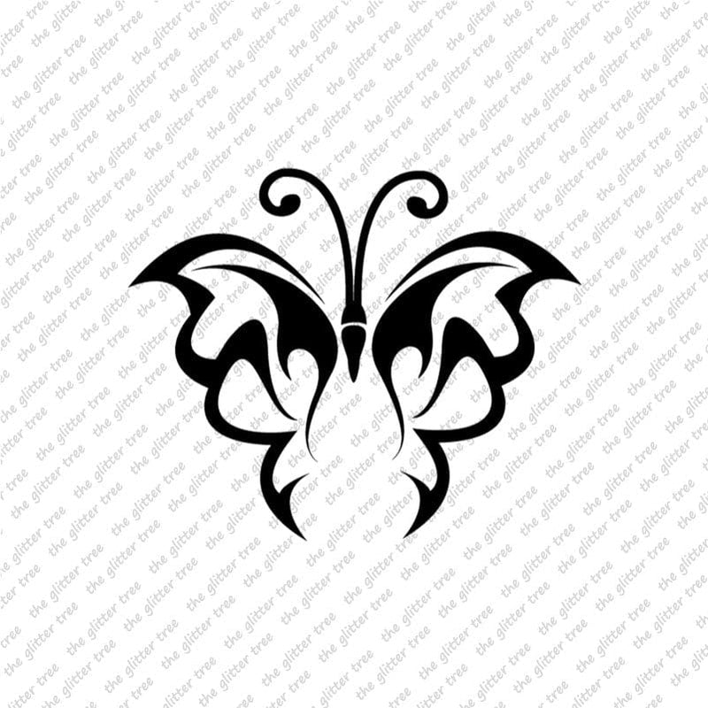 Tribal Butterfly Stencil