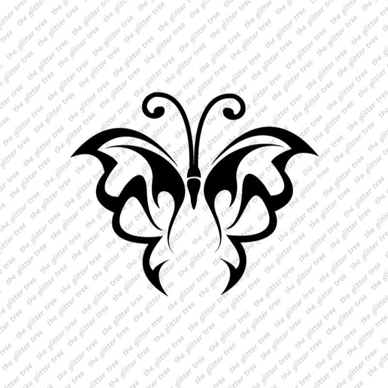 Tribal Butterfly Stencil