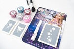 Glitzy Girls glitter tattoo kit. Great value 36 stencil mega party pack.
