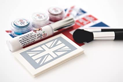 Union Jack Themed Mini Glitter Tattoo Kit