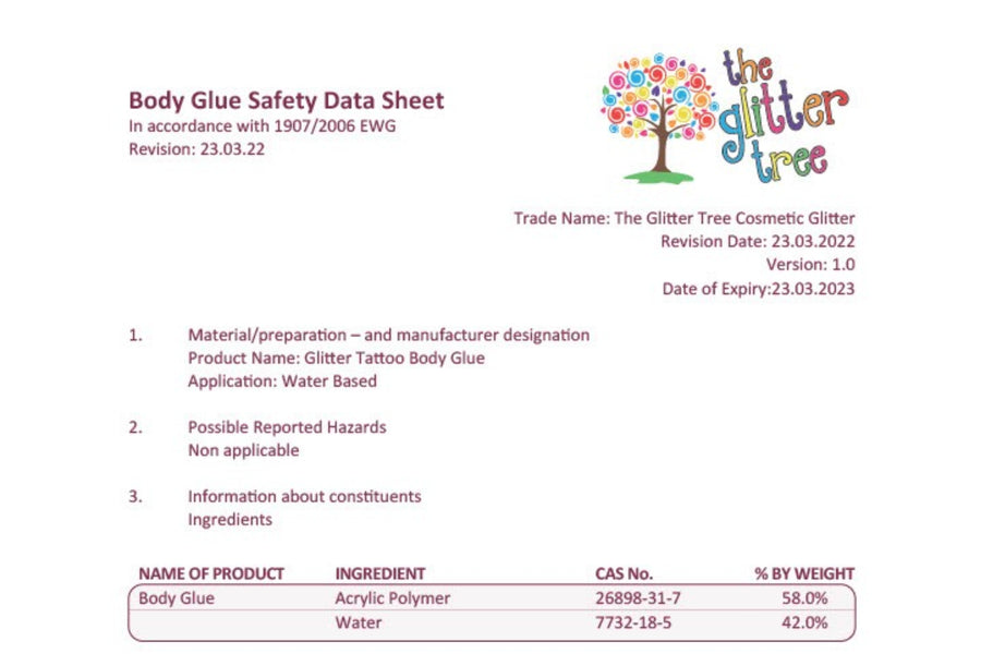 Market leaders, in temporary body art customer safety - Protecting you, and all our customers