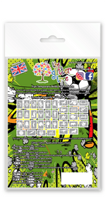 Boys mix mega glitter tattoo stencil refill pack