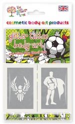 Boys mix mega glitter tattoo stencil refill pack
