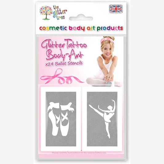 Ballerina glitter tattoo stencil pack by The Glitter Tree