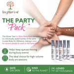 Party Pack Body Art Adhesive | 6 x 10mL Glitter Tattoo Glue