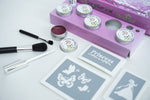 Princess fun glitter tattoo kit. Great value 36 stencil mega party pack.