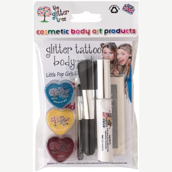 Pop Girl Mini glitter tattoo kit by The Glitter Tree