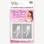 Princess glitter tattoo stencil pack by The Glitter Tree