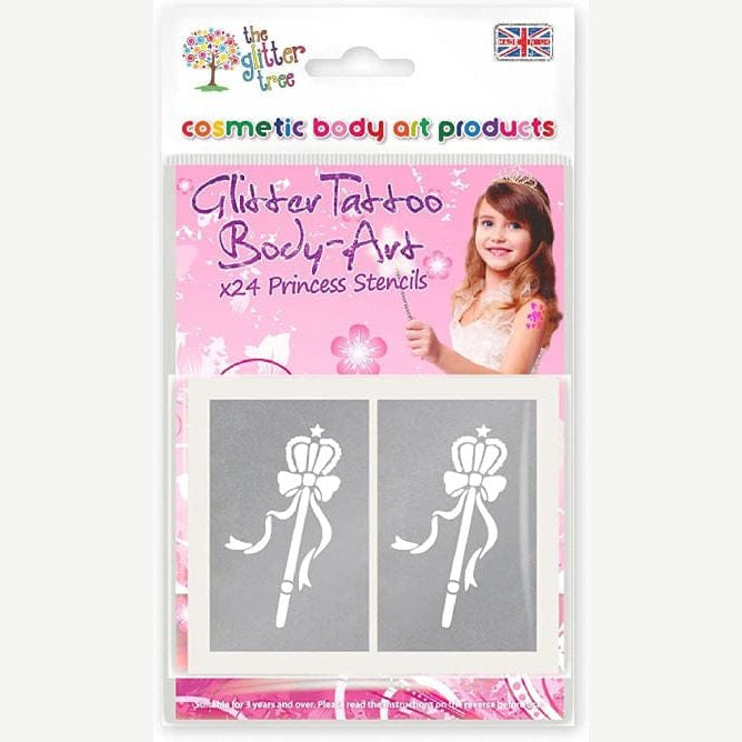 Princess glitter tattoo stencil pack by The Glitter Tree