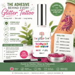 A 30mL bottle of The Glitter Tree body art adhesive