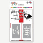 England Football Supporters glitter tattoo stencil pack by The Glitter Tree