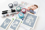 Boys Mega Glitter Tattoo Kit - Great Value 36 Stencil Party Pack