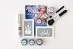 Girls glitter tattoo kit. 24 stencil kit.