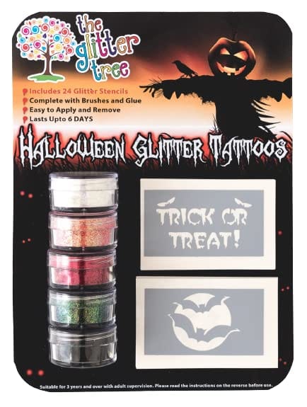 Halloween themed party - glitter tattoo kit