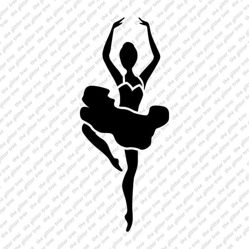 Pirouette Ballet Dancer Stencil