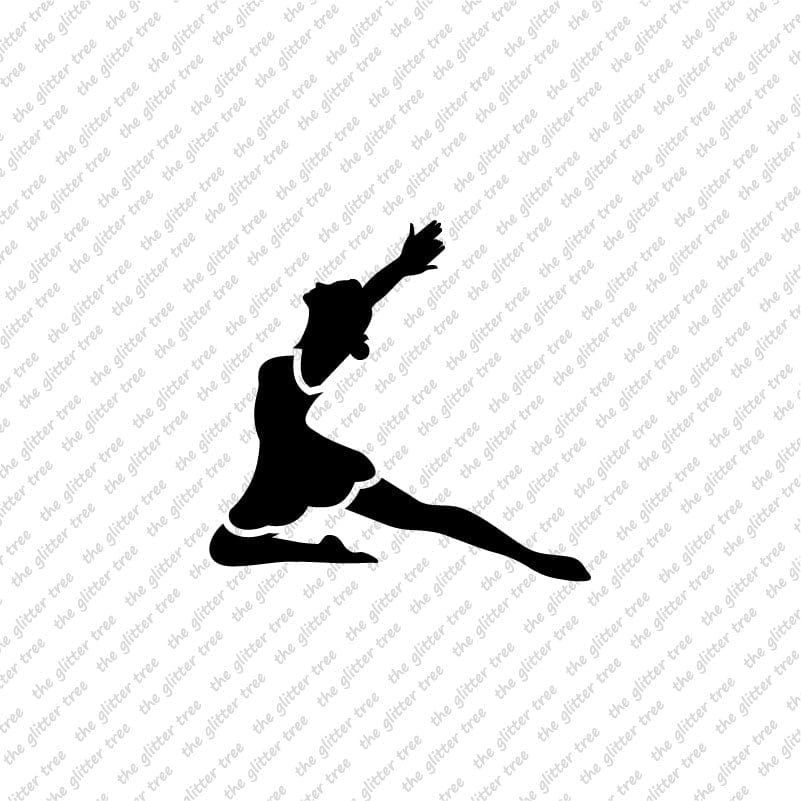 High Leap Ballet Dancer Stencil