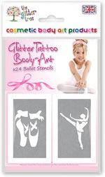 Ballet Girl Stencils, Ideal for glitter tattoos