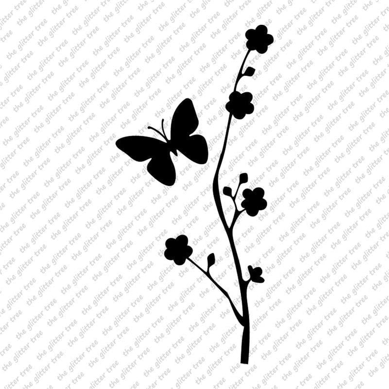 Butterfly & Flower Stencil