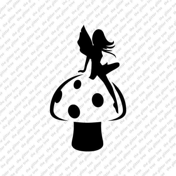 Fairy & Mushroom Stencil