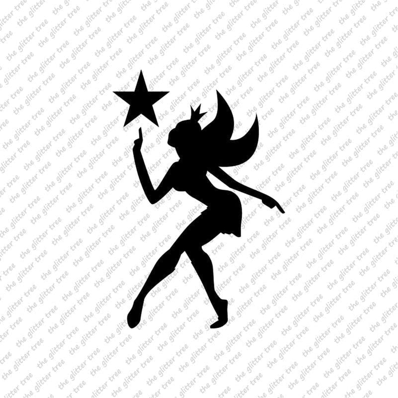 Fairy & Star Above Finger Stencil