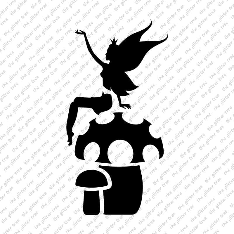 Fairy & Toadstool Stencil