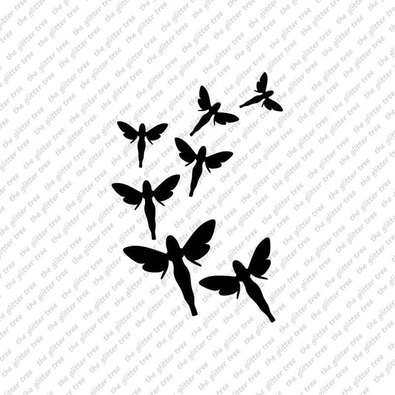 Flying Fairy Friends Stencil