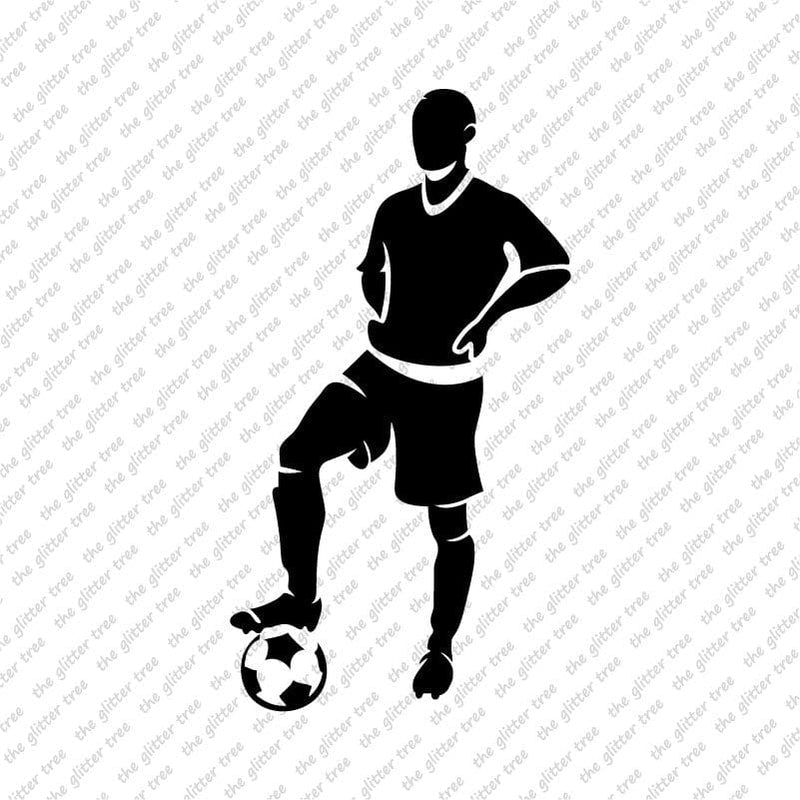 Footballer Stencil