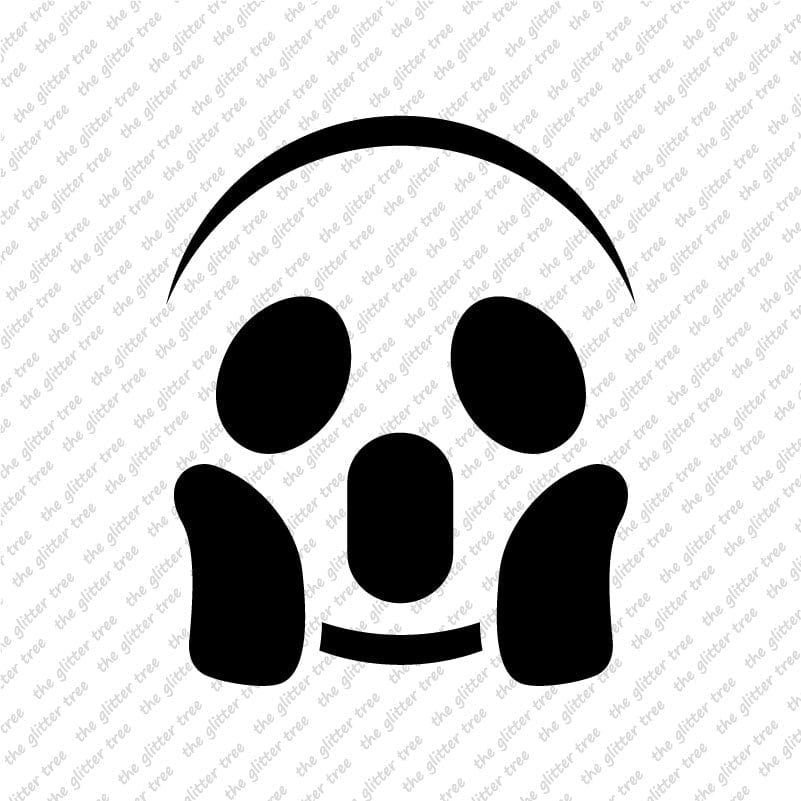 Screaming Face Stencil