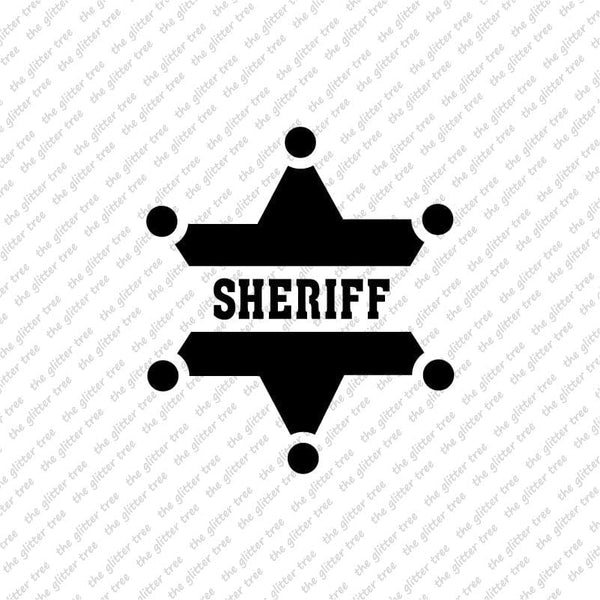 Sheriff Badge Stencil