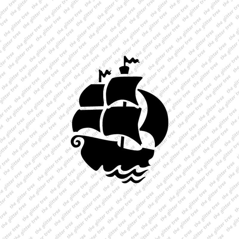 Pirates Ship Stencil