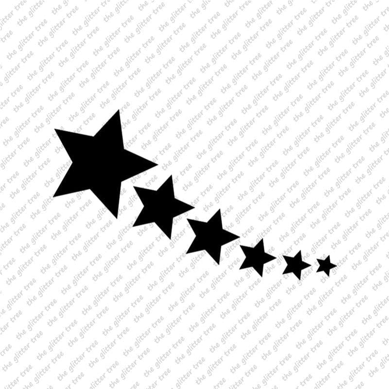 Shooting Stars Pattern Stencil - bakeartstencils