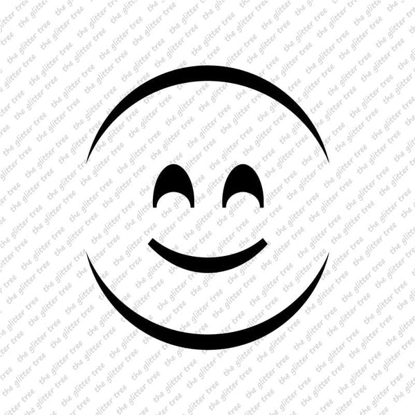 Smiling Face Stencil