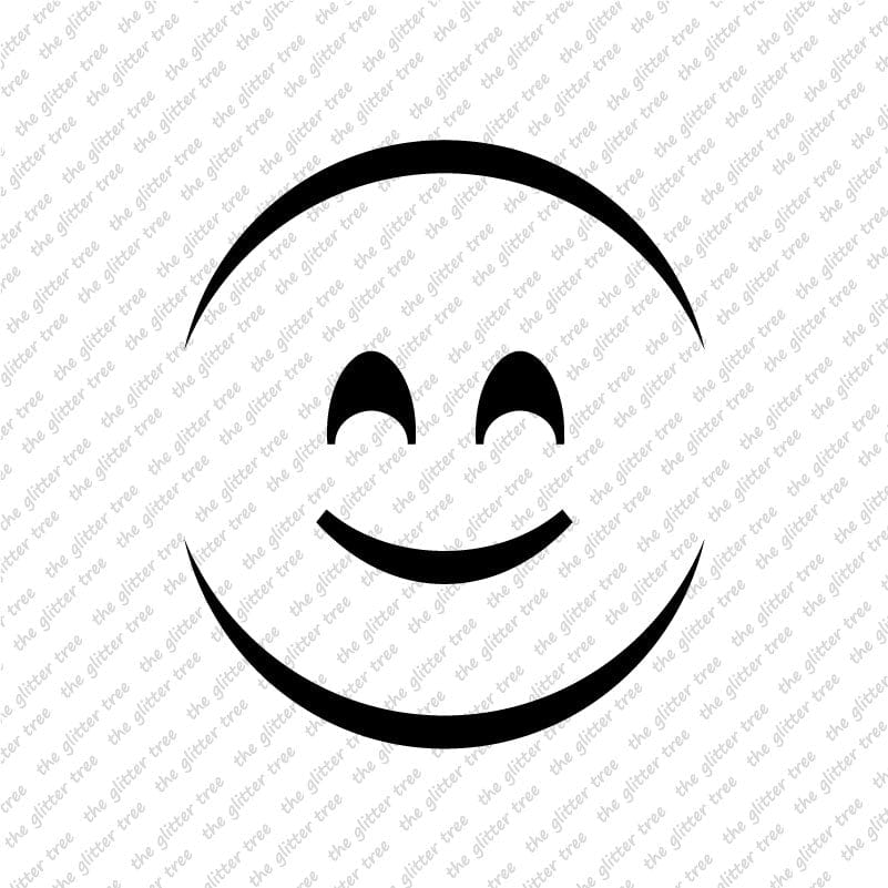 Smiling Face Stencil
