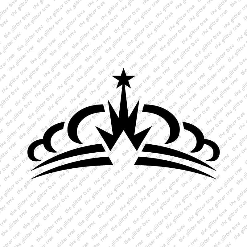 Tiara Stencil – The Glitter Tree